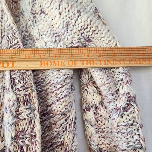 Faherty Fisherman Sweater Cardigan Womens Small Chunky Cable Knit Heavyweight - Picture 9 of 9